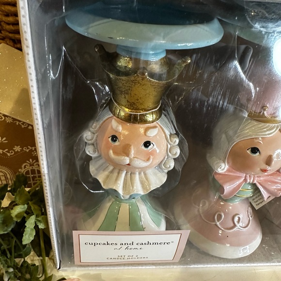 Cupcakes and Cashmere candle holder stand king queen nutcracker pastel pinkmas - Picture 10 of 15